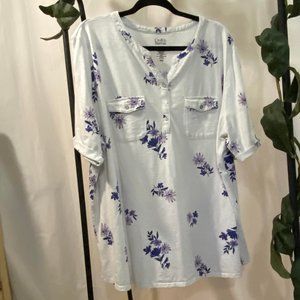 Womans Short Sleeve Henley